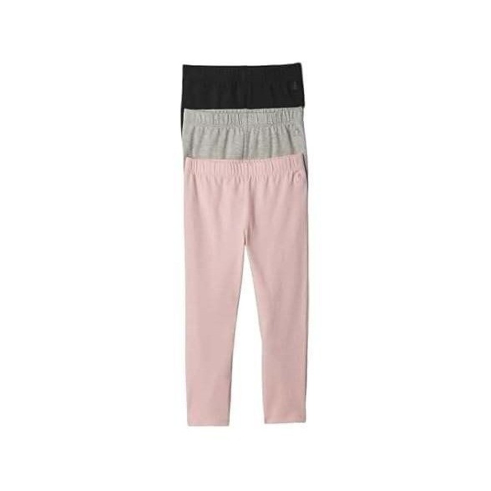 Gap Baby Girls Leggings 3 Pack Pink Grey Black Size 18-24  Months Cotton Stretch